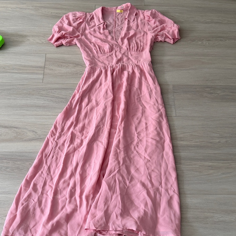 Reformation Pink Midi Dress